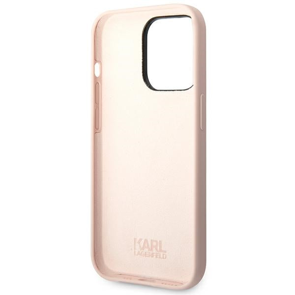 Karl Lagerfeld KLHCP14XSLCTPI iPhone 14 Pro Max 6.7 "hardcase light pink / light pink Silicone Choupette Body