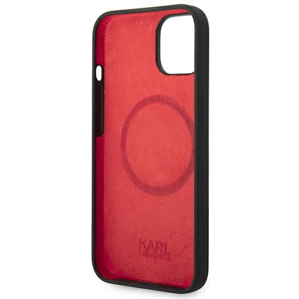 Karl Lagerfeld KLHMP14MSLMP1K iPhone 14 Plus 6.7 "hardcase black / black Silicone Plaque Magsafe