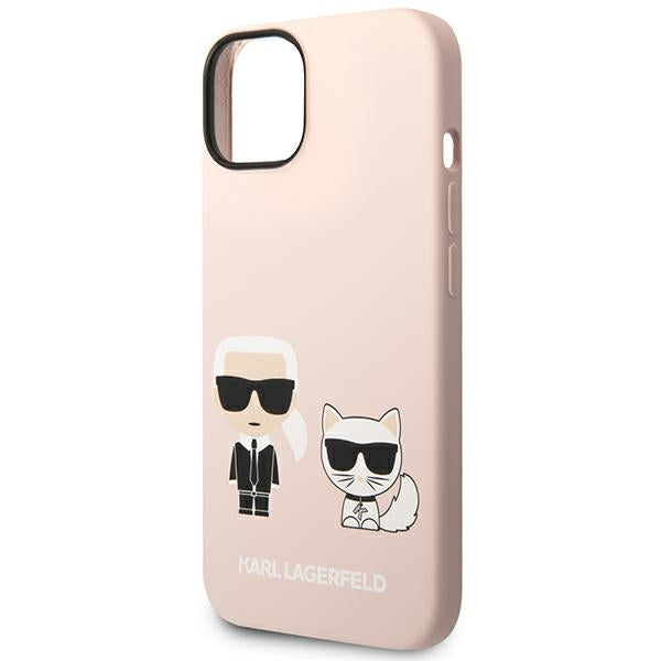 Karl Lagerfeld KLHMP14MSSKCI iPhone 14 Plus 6.7 "hardcase light pink / light pink Silicone Karl &amp; Choupette Magsafe