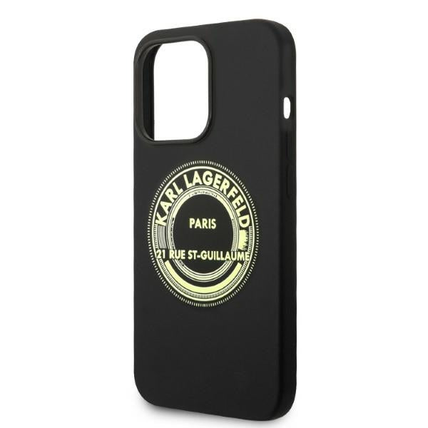 Karl Lagerfeld Silicone RSG case for iPhone 14 Pro - black