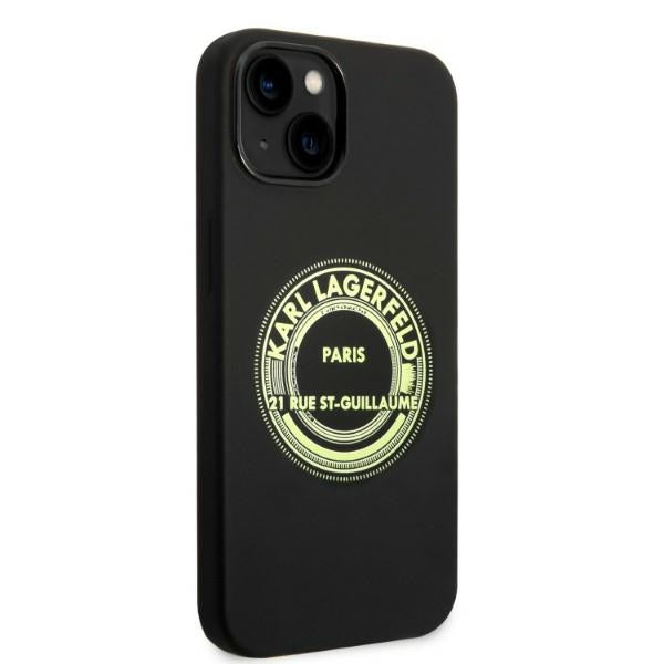 Karl Lagerfeld KLHCP14MSRSGRCK iPhone 14 Plus 6.7 "hardcase black / black Silicone RSG