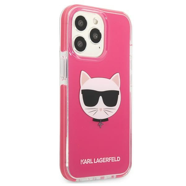 Karl Lagerfeld Choupette Head case for iPhone 13 Pro / iPhone 13 - fuchsia