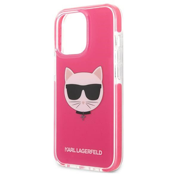 Karl Lagerfeld Choupette Head case for iPhone 13 Pro / iPhone 13 - fuchsia