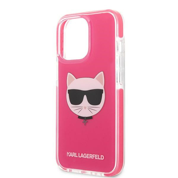 Karl Lagerfeld Choupette Head case for iPhone 13 Pro Max - fuchsia