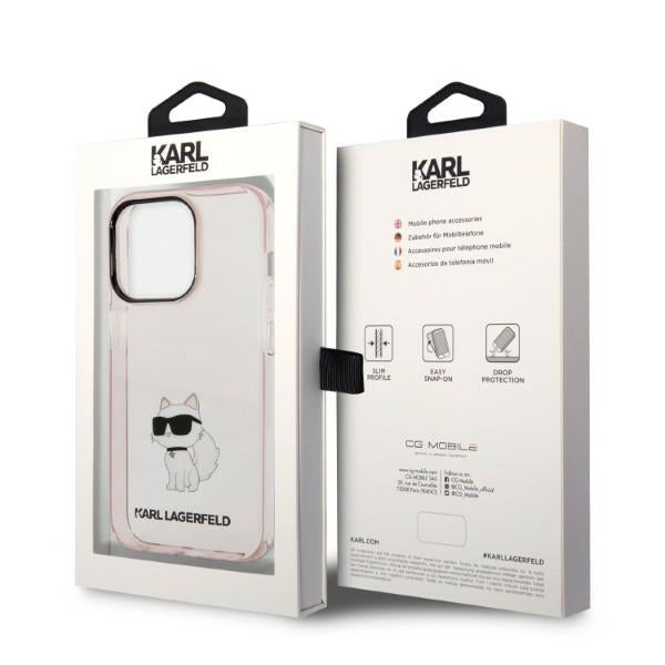 Karl Lagerfeld KLHCP14LHNCHTCP iPhone 14 Pro 6.1" pink/pink hardcase Ikonik Choupette