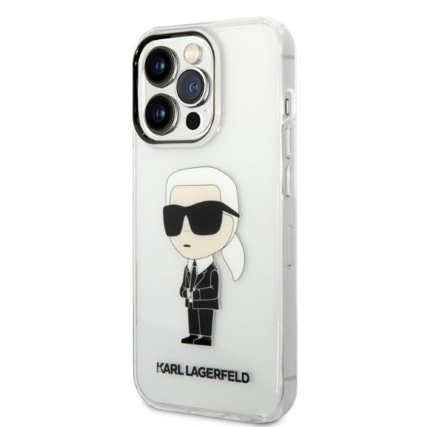Karl Lagerfeld Ikonik Karl case for iPhone 14 Pro - transparent