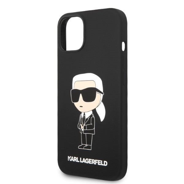 Karl Lagerfeld Silicone Ikonik case for iPhone 14 Plus - black