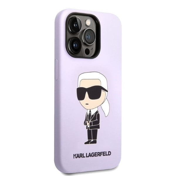 Karl Lagerfeld KLHCP14XSNIKBCU iPhone 14 Pro Max 6.7" hardcase purple/purple Silicone Ikonik