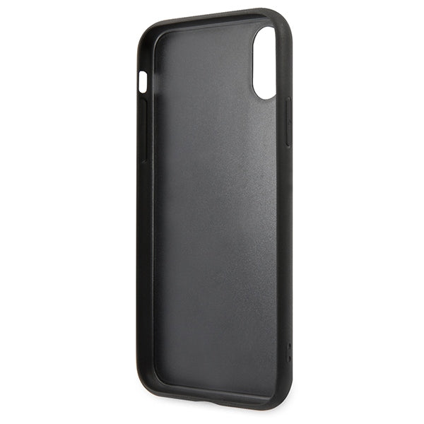 Karl Lagerfeld Saffiano Karl&amp;Choupette Head case for iPhone X/XS - black