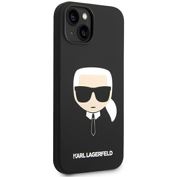 Karl Lagerfeld Silicone Karl's Head MagSafe case for iPhone 14 Plus - black