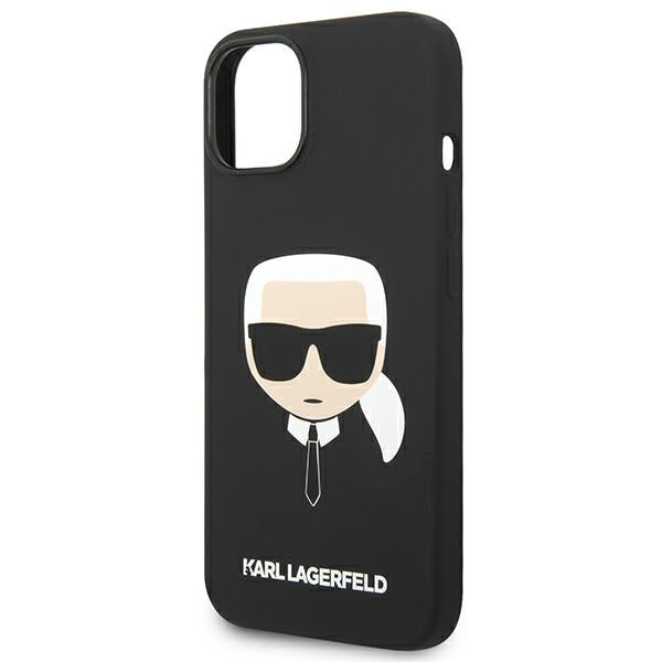 Karl Lagerfeld Silicone Karl's Head MagSafe case for iPhone 14 Plus - black