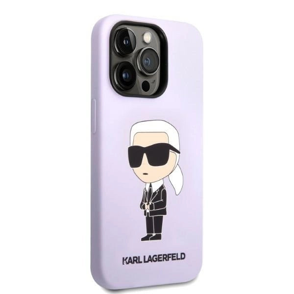 Karl Lagerfeld KLHCP14LSNIKBCU iPhone 14 Pro 6.1" hardcase purple/purple Silicone Ikonik