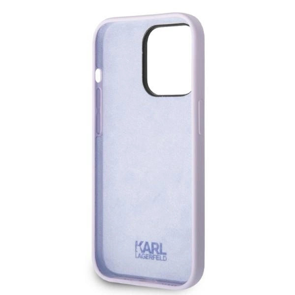 Karl Lagerfeld KLHCP14LSNIKBCU iPhone 14 Pro 6.1" hardcase purple/purple Silicone Ikonik