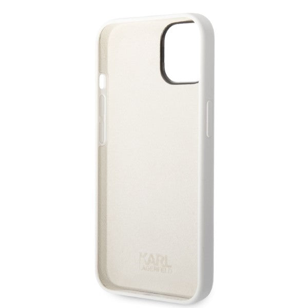 Karl Lagerfeld KLHCP14MSNIKBCH iPhone 14 Plus 6.7" hardcase white/white Silicone Ikonik