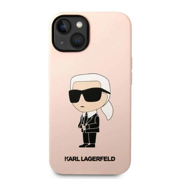 Karl Lagerfeld KLHCP14MSNIKBCP iPhone 14 Plus 6.7" hardcase pink/pink Silicone Ikonik