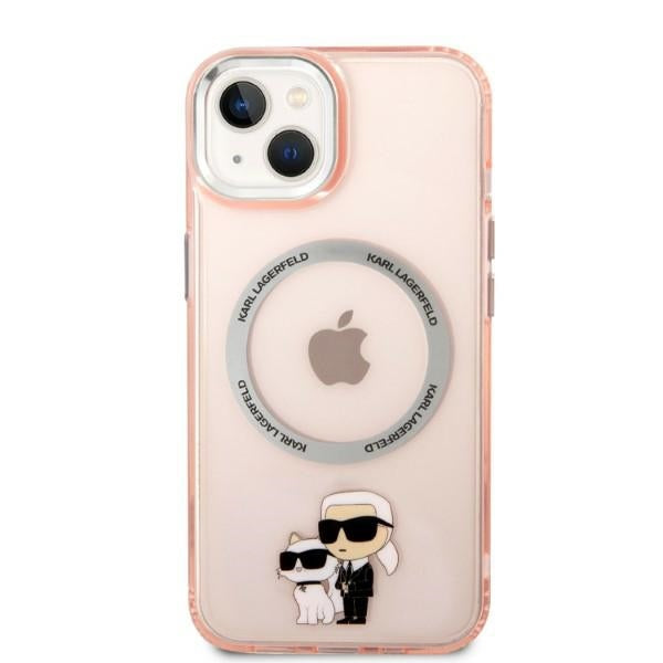 Karl Lagerfeld KLHMP14MHNKCIP iPhone 14 Plus 6.7" hardcase pink/pink Iconic Karl&amp;Choupette Magsafe