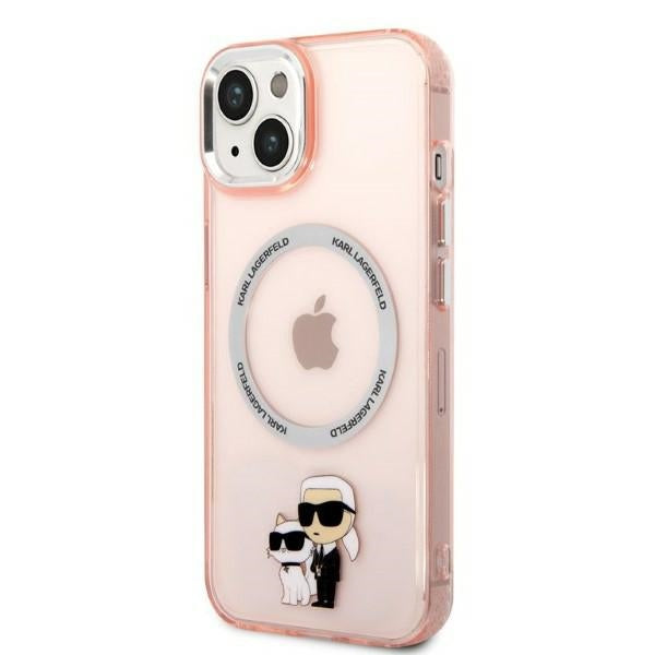 Karl Lagerfeld KLHMP14MHNKCIP iPhone 14 Plus 6.7" hardcase pink/pink Iconic Karl&Choupette Magsafe