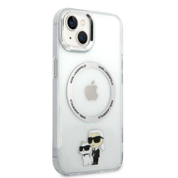 Karl Lagerfeld KLHMP14MHNKCIT iPhone 14 Plus 6.7&quot; hardcase transparent Iconic Karl&amp;Choupette Magsafe