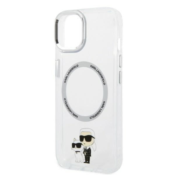 Karl Lagerfeld KLHMP14MHNKCIT iPhone 14 Plus 6.7&quot; hardcase transparent Iconic Karl&amp;Choupette Magsafe