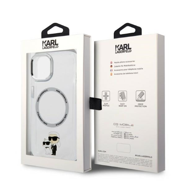 Karl Lagerfeld KLHMP14MHNKCIT iPhone 14 Plus 6.7" hardcase transparent Iconic Karl&amp;Choupette Magsafe