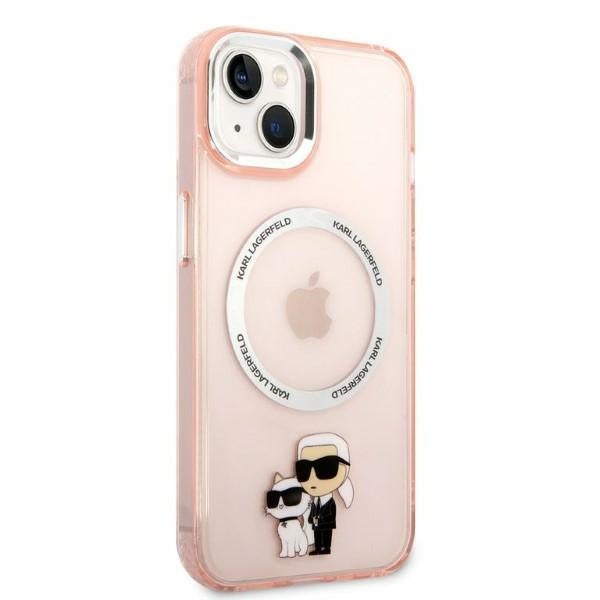 Karl Lagerfeld KLHMP14SHNKCIP iPhone 14 6.1" hardcase pink/pink Iconic Karl&amp;Choupette Magsafe