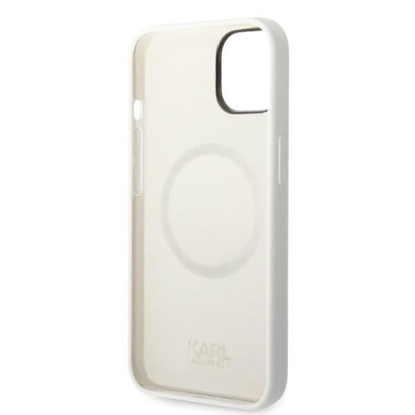 Karl Lagerfeld KLHMP14MSNCHBCH iPhone 14 Plus 6.7" hardcase white/white Silicone Choupette MagSafe