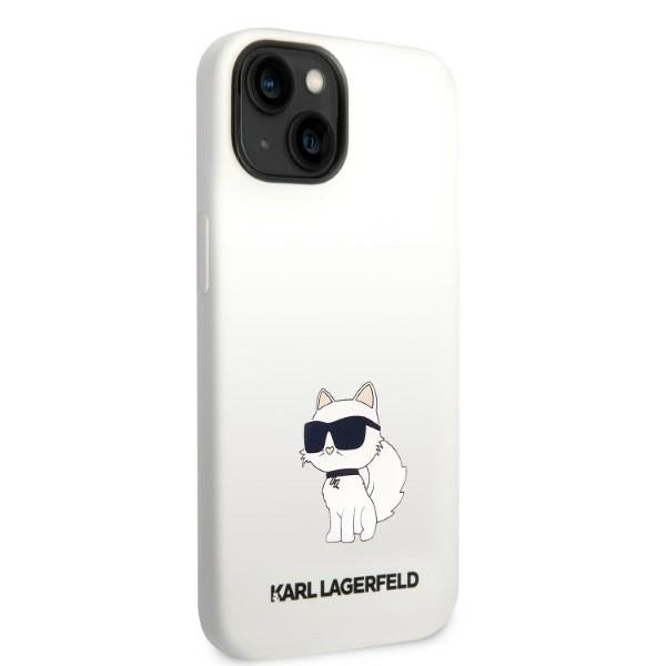 Karl Lagerfeld KLHMP14MSNCHBCH iPhone 14 Plus 6.7" hardcase white/white Silicone Choupette MagSafe