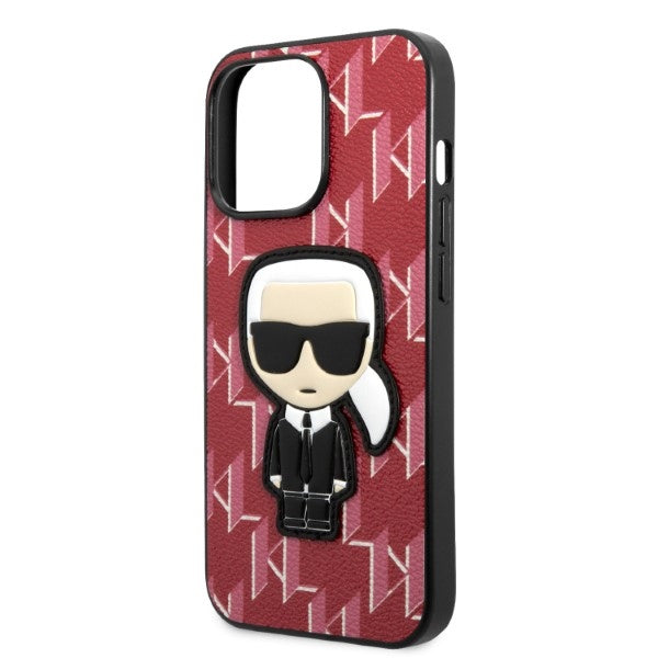 Karl Lagerfeld KLHCP13LPMNIKPI iPhone 13 Pro / 13 6.1" hardcase red/red Monogram Ikonik Patch