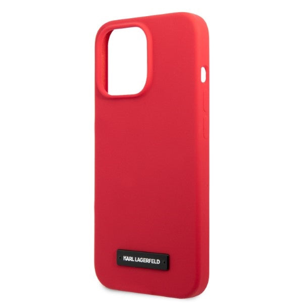 Karl Lagerfeld KLHCP13LSLMP1R iPhone 13 Pro / 13 6.1" hardcase red/red Silicone Plaque
