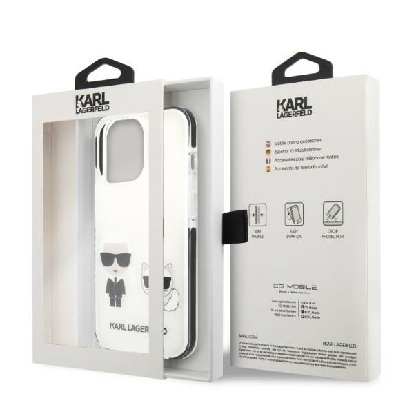 Karl Lagerfeld KLHCP13LTPEKCW iPhone 13 Pro / 13 6.1" hardcase white/white Karl&Choupette