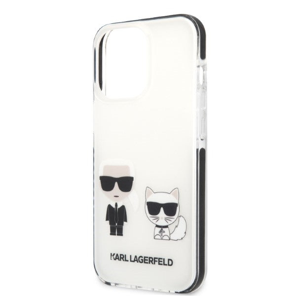 Karl Lagerfeld KLHCP13LTPEKCW iPhone 13 Pro / 13 6.1" hardcase white/white Karl&Choupette