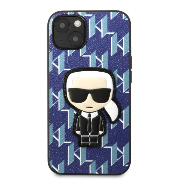 Karl Lagerfeld KLHCP13MPMNIKBL iPhone 13 6.1" hardcase blue/blue Monogram Ikonik Patch