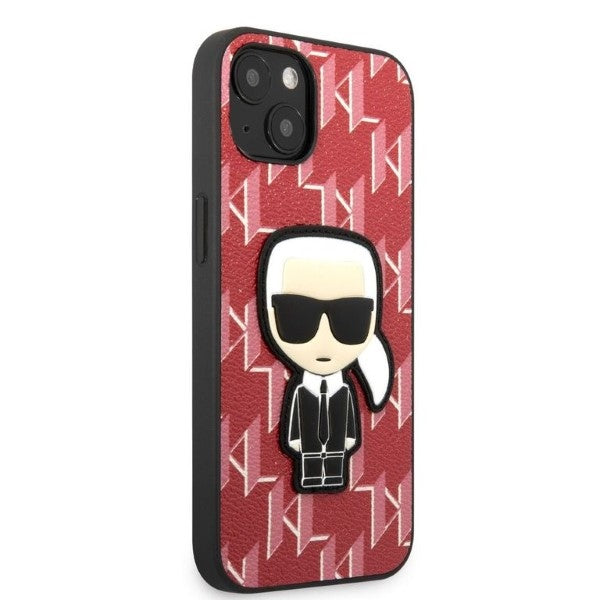 Karl Lagerfeld KLHCP13MPMNIKPI iPhone 13 6.1" hardcase red/red Monogram Ikonik Patch
