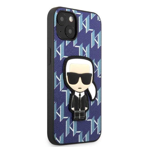 Karl Lagerfeld KLHCP13SPMNIKBL iPhone 13 mini 5.4" hardcase blue/blue Monogram Ikonik Patch