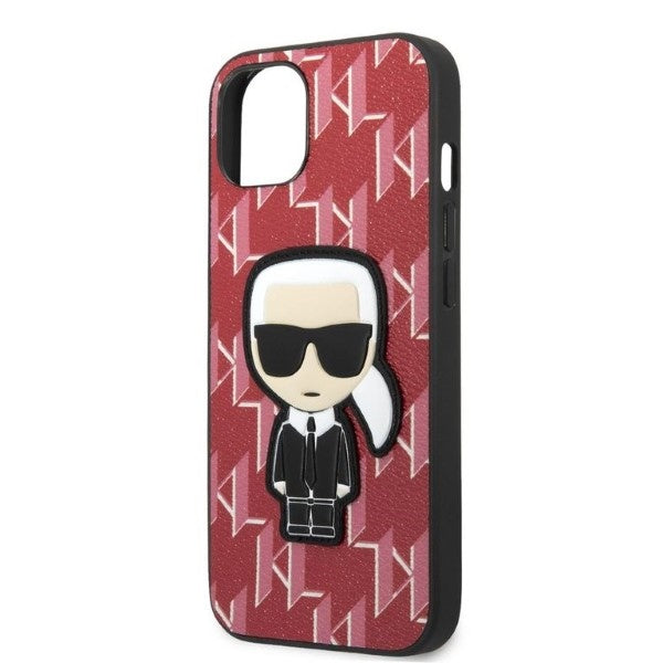 Karl Lagerfeld KLHCP13SPMNIKPI iPhone 13 mini 5.4&quot; hardcase red/red Monogram Ikonik Patch