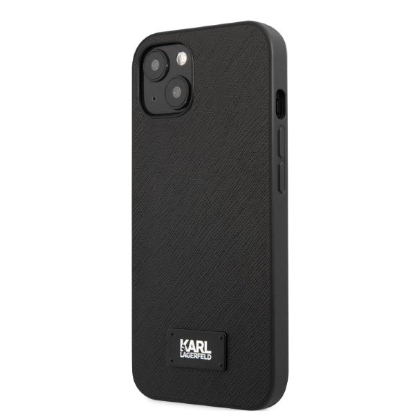 Karl Lagerfeld KLHCP13SSFMP2K iPhone 13 mini 5.4" hardcase black/black Saffiano Plaque