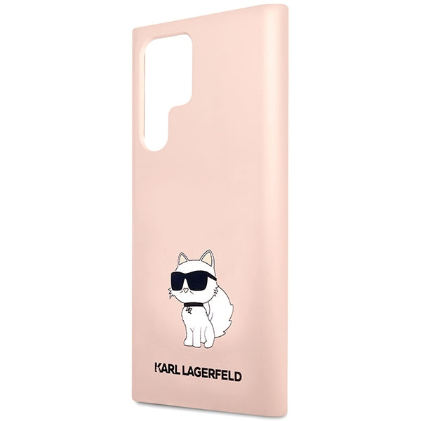 Karl Lagerfeld KLHCS23LSNCHBCP S23 Ultra S918 hardcase pink/pink Silicone Choupette