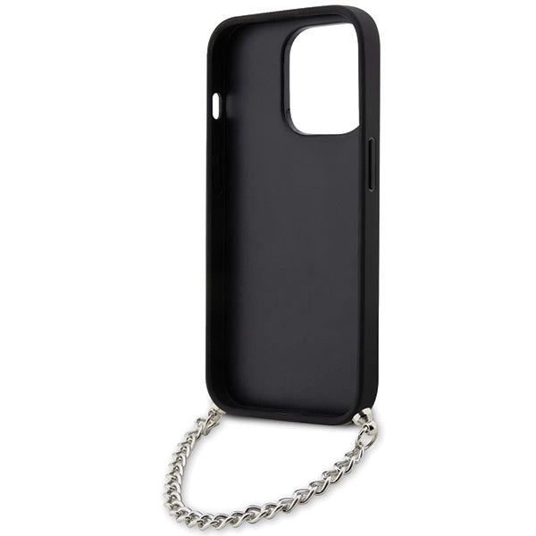 Karl Lagerfeld KLHCP14XSACKLHPG iPhone 14 Pro Max 6.7" silver/silver hardcase Saffiano Monogram Chain