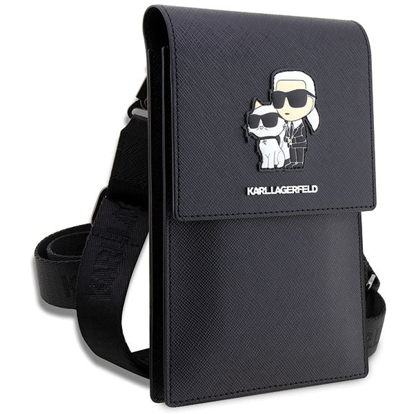 Karl Lagerfeld Handbag KLWBSAKCPMK black/black Saffiano Karl & Choupette