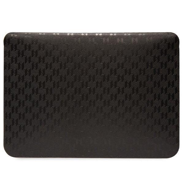Karl Lagerfeld Saffiano Monogram Ikonik case for a 14" laptop - black