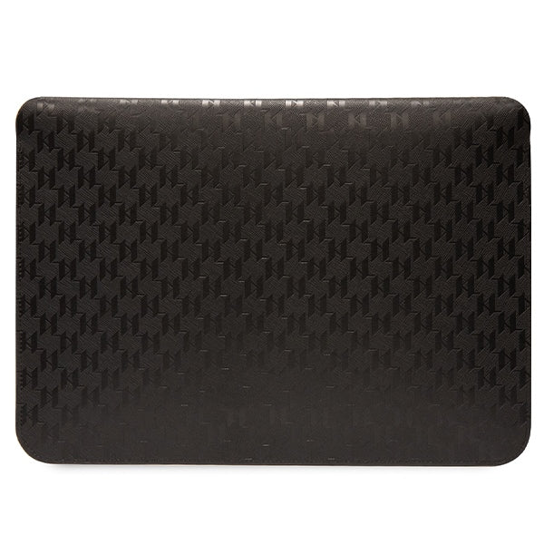 Karl Lagerfeld Saffiano Monogram Ikonik case for a 16" laptop - black