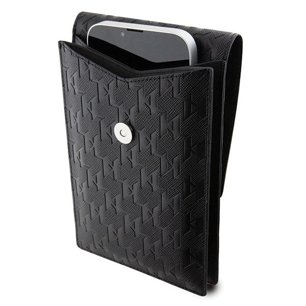 Karl Lagerfeld Case KLWBSAKHPKK Handbag - black Saffiano Monogram Ikonik