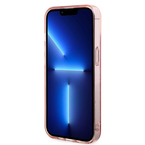 Karl Lagerfeld Monogram Choupette case for iPhone 15 - pink