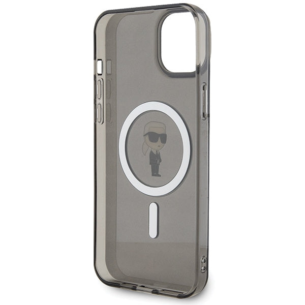 Karl Lagerfeld IML Ikonik MagSafe case for iPhone 15 Plus - black