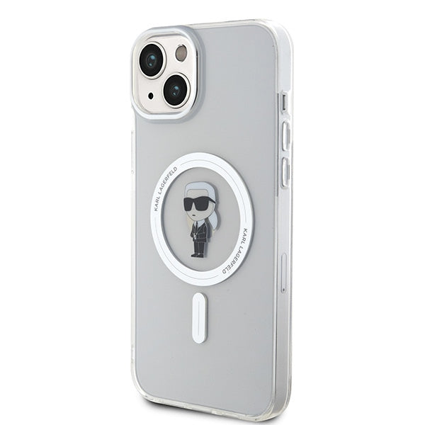 Karl Lagerfeld IML Ikonik MagSafe case for iPhone 15 Plus - transparent