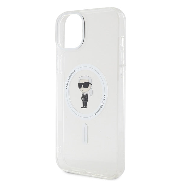 Karl Lagerfeld IML Ikonik MagSafe case for iPhone 15 Plus - transparent