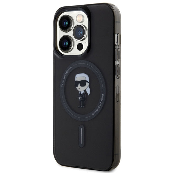 Karl Lagerfeld KLHMP15XHFCKNOK iPhone 15 Pro Max 6.7" black/black hardcase IML Ikonik MagSafe