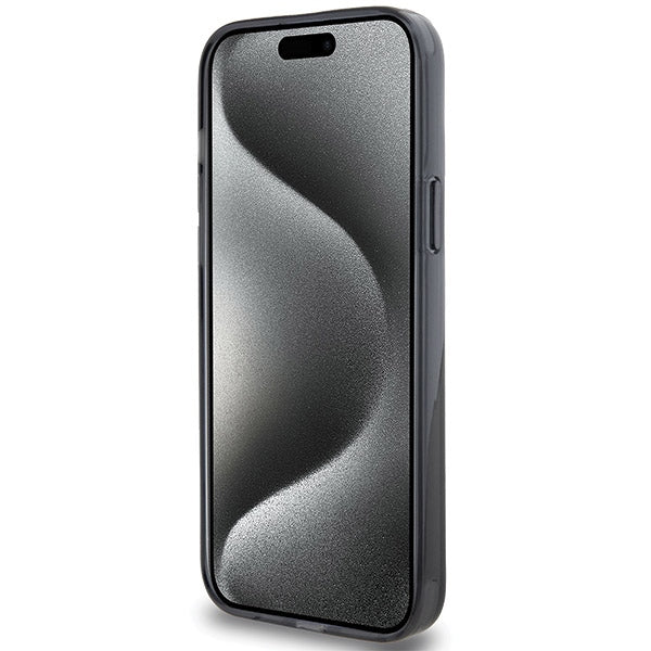 Karl Lagerfeld KLHMP15SHMRSKHK iPhone 15 6.1" black/black hardcase Ring Stand Karl Head MagSafe