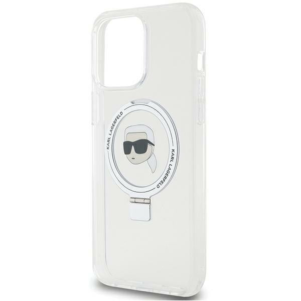 Karl Lagerfeld KLHMP15XHMRSKHH iPhone 15 Pro Max 6.7" white/white hardcase Ring Stand Karl Head MagSafe
