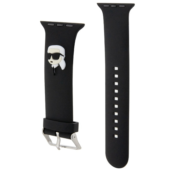 Karl Lagerfeld 3D Rubber Karl Head strap for Apple Watch 42/44/45/49mm - black